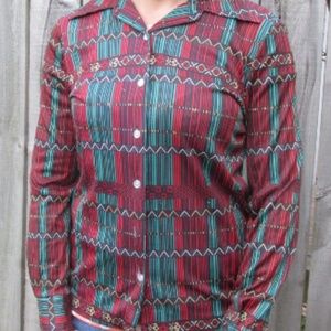 Geometric Vintage blouse